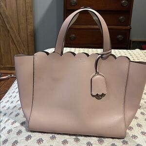 Kate Spade Blush Scalloped Tote